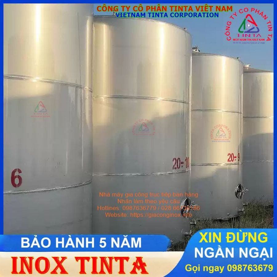 Cơ sở gia công inox TinTa cung cấp bồn inox 316 chất lượng cao. Nhận báo giá chi tiết tại bồn inox 316.