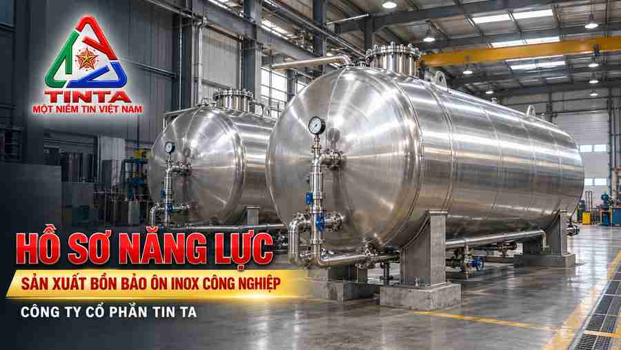 Màu Áo Mới Của INOX TINTA – Đồng hành cùng những bồn bảo ôn công nghiệp inox 316, chú trọng độ bền, khả năng cách nhiệt và chất lượng hoàn thiện.