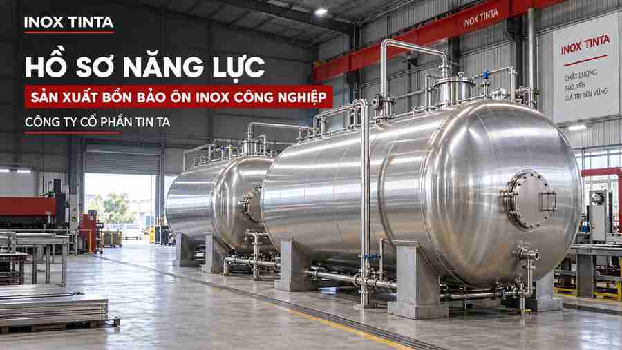 Diện Mạo Bảo Hộ Mới – INOX TINTA nâng tầm bồn bảo ôn inox 316, giải pháp lưu trữ công nghiệp chuyên nghiệp, bền vững và đạt chuẩn chất lượng cao.