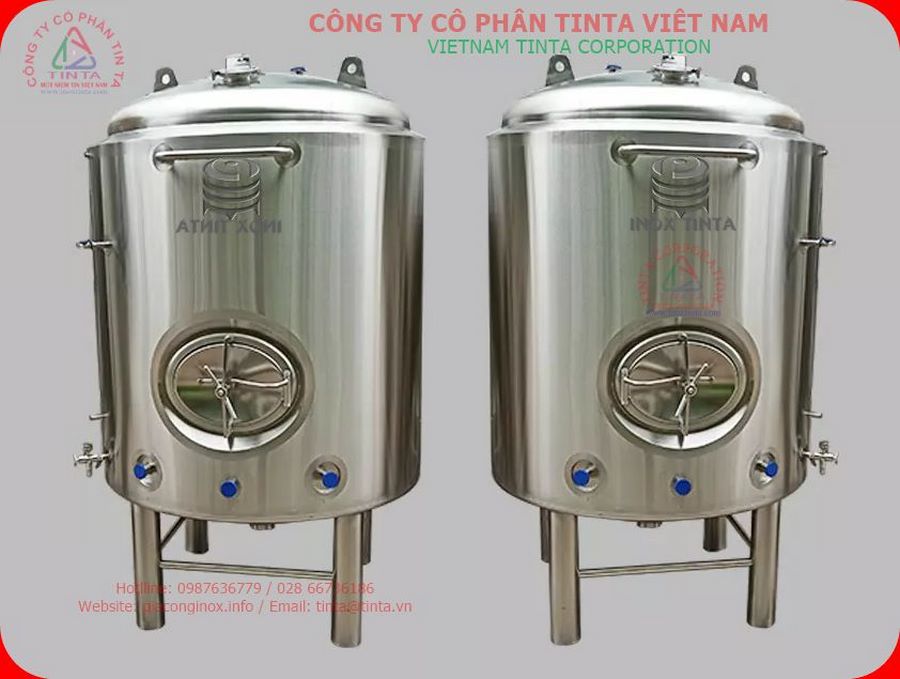 Bồn inox công nghiệp, bồn khuấy trộn thực phẩm, bồn chứa hóa chất tại Tinta. Xưởng gia công inox chuyên nghiệp tại TP.HCM.