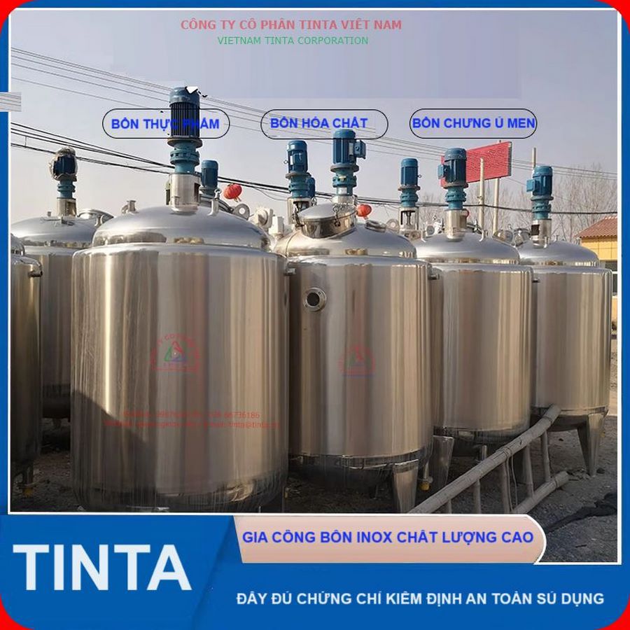 Xưởng gia công inox TP.HCM, gia công bồn inox theo yêu cầu, giá tốt, giao hàng nhanh tới các tỉnh Bình Dương, An Giang, Cà Mau.