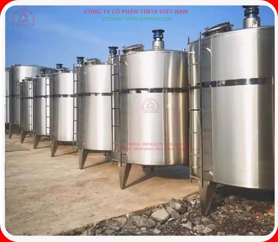 Xưởng gia công inox TP.HCM, báo giá bồn inox theo yêu cầu, giao hàng tận nơi tại các khu vực Long An, Tiền Giang, Sóc Trăng, Hậu Giang.