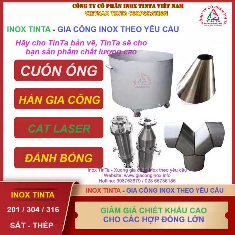 Gia công inox theo yêu cầu tại xưởng gia công inox gần đây, chuyên cung cấp các sản phẩm inox chất lượng cao. Liên hệ ngay để nhận giá gia công inox 304 tốt nhất. Xem thêm tại gia công inox 304.