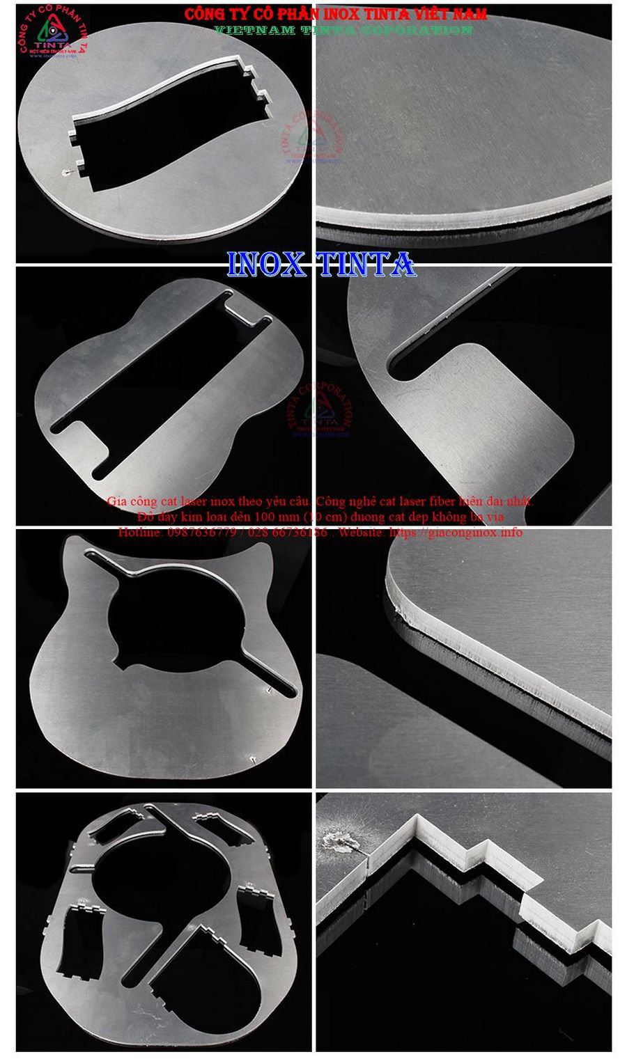Sản phẩm tốt dịch vụ gia công cắt laser inox sắt tại Inox Tinta chính là sự linh hoạt trong đáp ứng mọi yêu cầu khó nhất