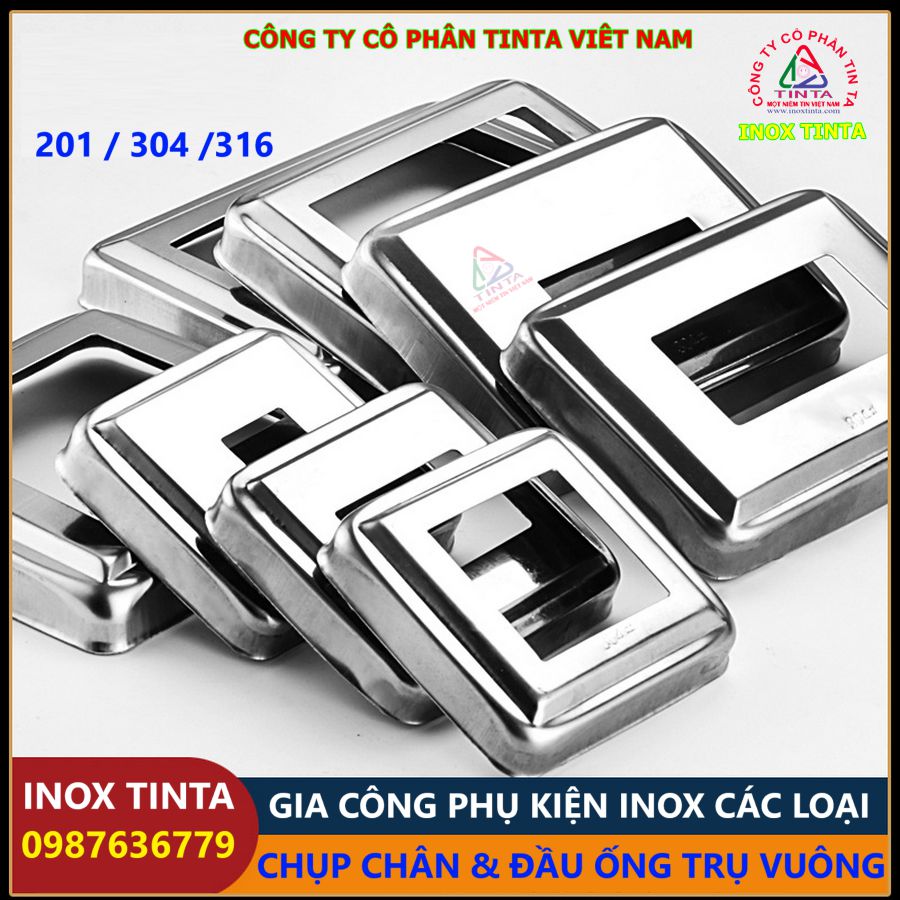 Inox TinTa: the trusted name for stainless steel pipe caps. Perfect for stair railings, flagpoles, tanks, and more. Custom orders welcomed.
