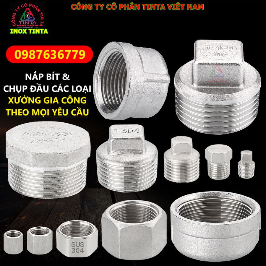 Xưởng Tinta cung cấp các sản phẩm nắp chụp inox, nút bịt đầu ống đẹp mắt, tăng cường thẩm mỹ cho không gian sống, công trình xây dựng hiện đại.