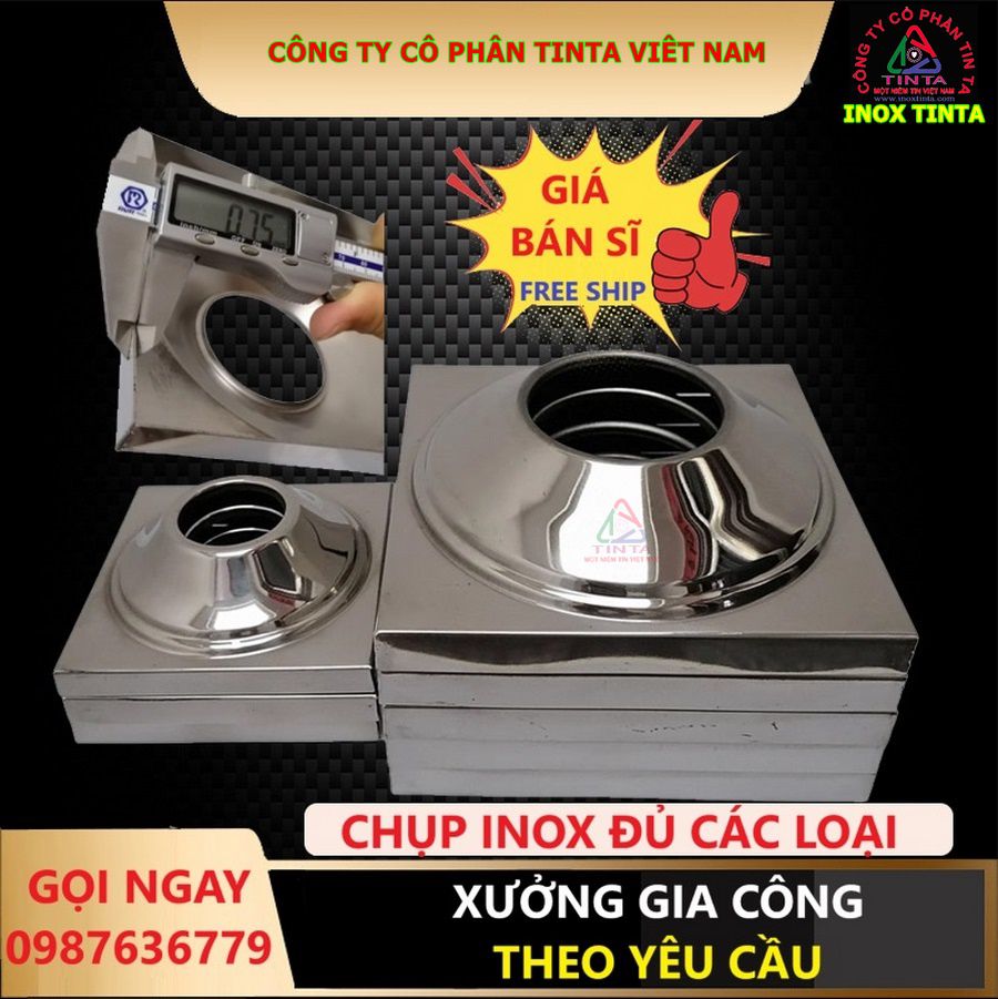 Tinta Inox Workshop offers custom stainless steel services: pipe caps, tube covers in steel, aluminum, zinc. High quality, low price. Contact us for details!