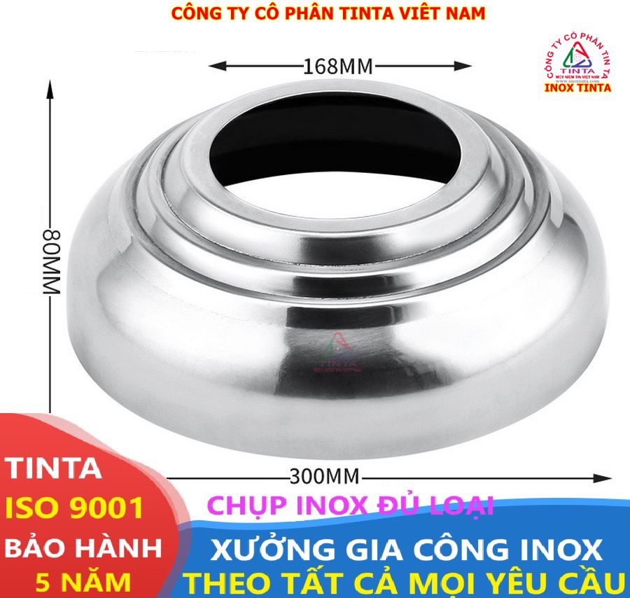 TinTa cung cấp nắp chụp inox bịt đầu ống giá rẻ. Phù hợp chụp chân ống, bịt đầu bồn, lan can cầu thang. Nhận làm theo yêu cầu, chất lượng cao.