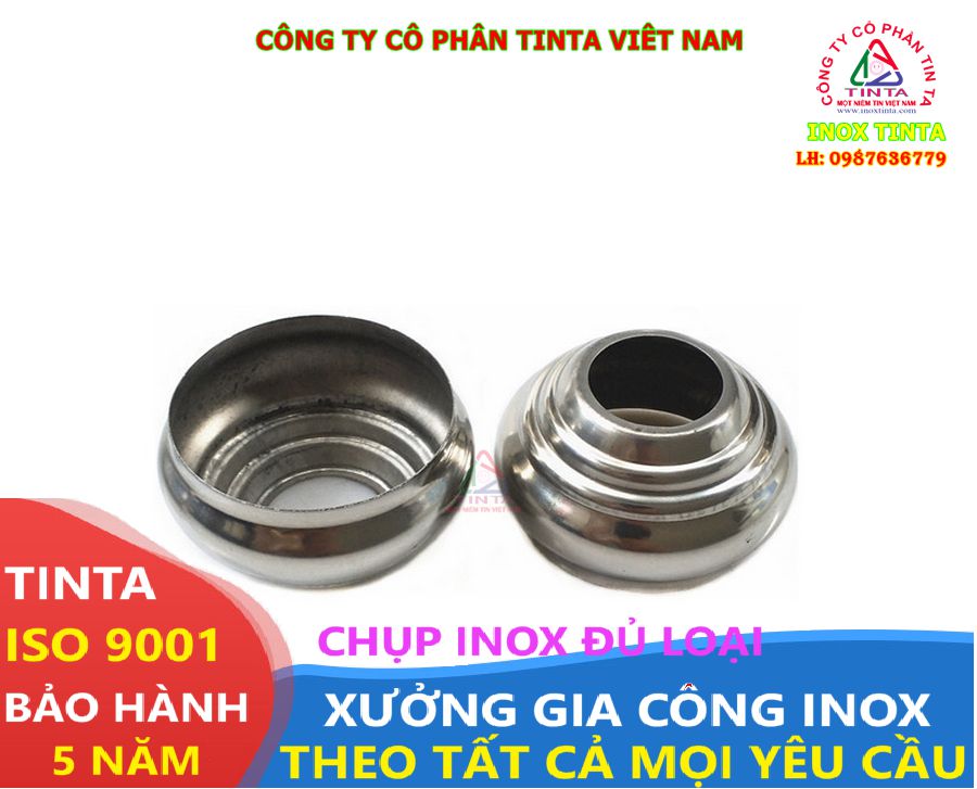 Inox TinTa - Sản xuất chụp bịt đầu ống thép, inox các phi từ 48-450. Chất lượng uy tín, giá cạnh tranh nhất thị trường.