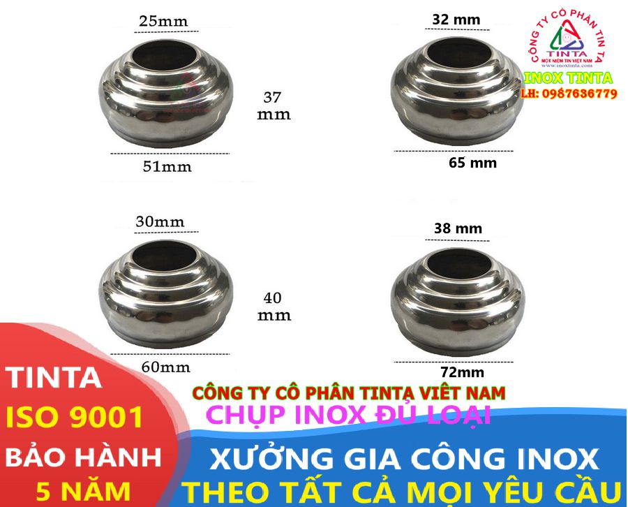 Tìm nơi gia công nắp chụp inox, chụp đầu ống thép? Đến ngay Inox TinTa - Xưởng sản xuất uy tín, giao hàng nhanh, giá cả hợp lý.