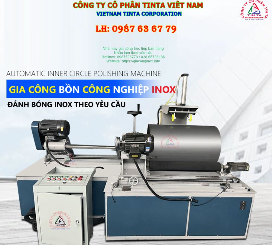 Dịch vụ gia công inox chuyên nghiệp tại xưởng gia công inox Tinta, đảm bảo chất lượng, giá cả cạnh tranh. Xem báo giá gia công inox.