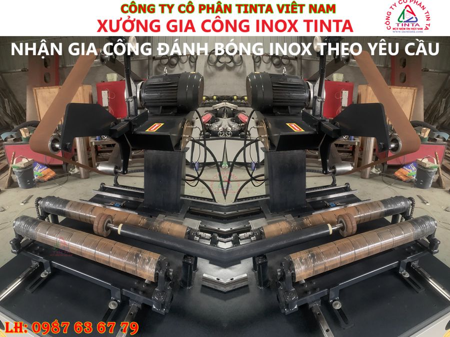 Xưởng inox tại Bình Dương, nhận gia công các hạng mục đa dạng, từ cắt gấp đến đánh bóng inox.