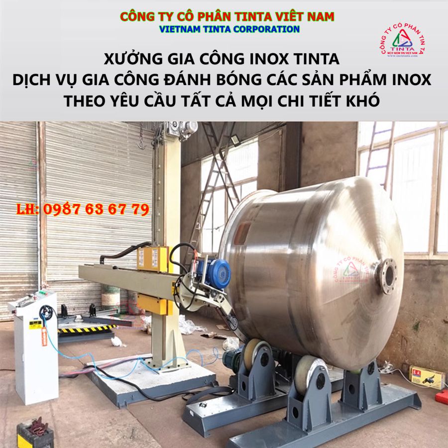 Tại TinTa, đánh bóng inox không chỉ đẹp mà còn tối ưu hóa tính năng và độ bền sản phẩm.