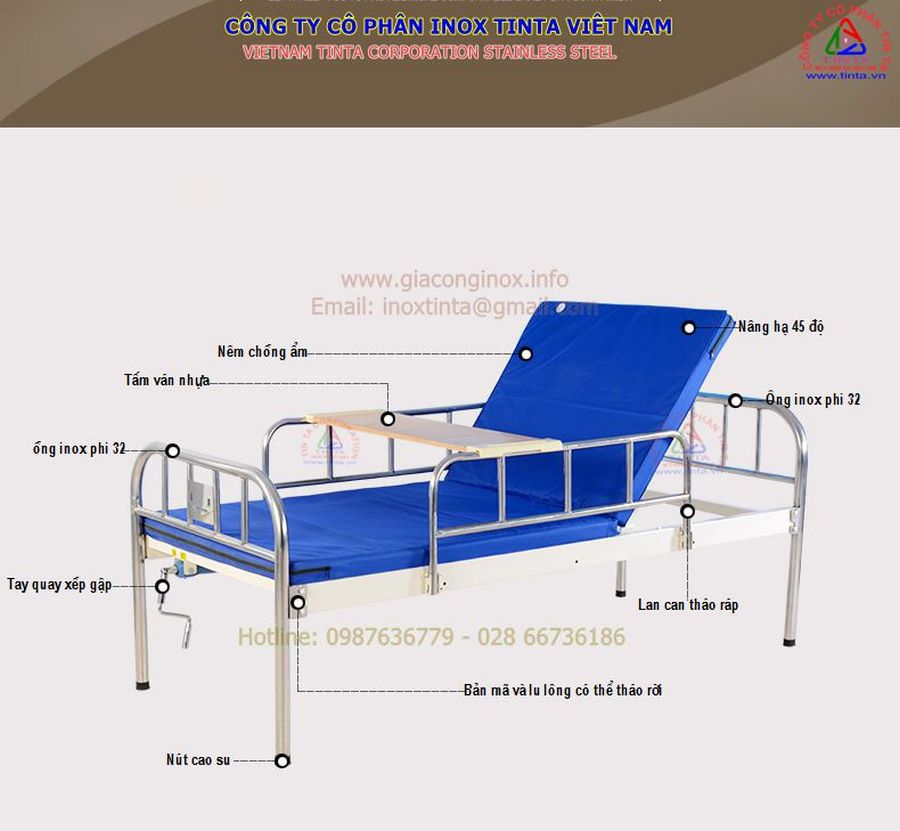 Khi bạn cần mua sắm trang thiết bị nội thất bàn ghế tủ và giường bệnh nhân inox, sắt. Hãy liên hệ công ty TinTa nhé!