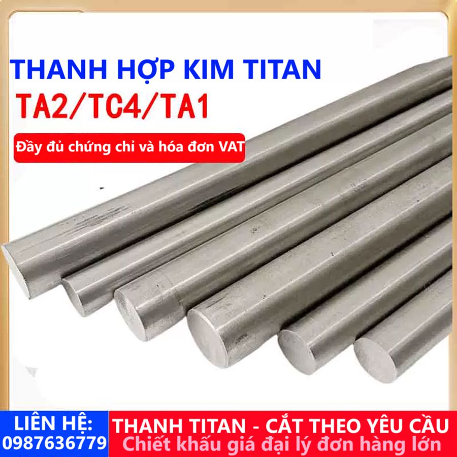 Titan TA2/TC4 chuyên nghiệp - Thanh hợp kim titan với độ chính xác cao, lý tưởng cho các dự án công nghệ tiên tiến.
