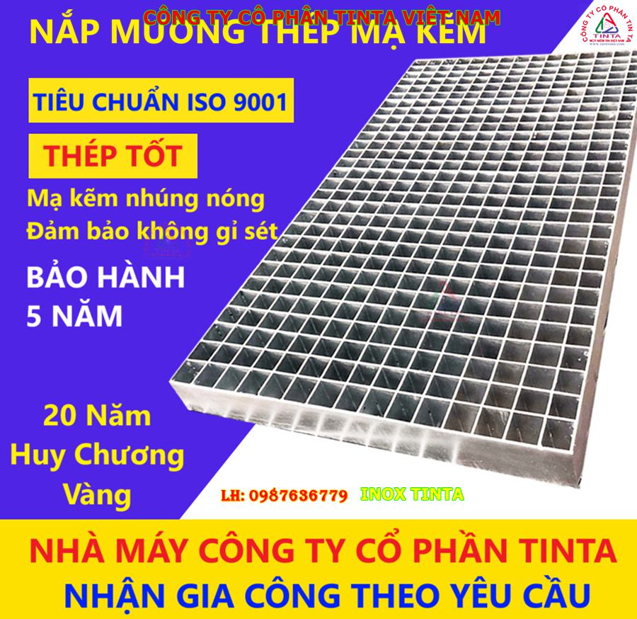 Dịch vụ gia công cơ khí inox theo yêu cầu, chuyên sản xuất nắp hố ga bền bỉ, chống ăn mòn, đạt chuẩn chất lượng, bảo hành 5 năm tại TP.HCM, Bình Dương.