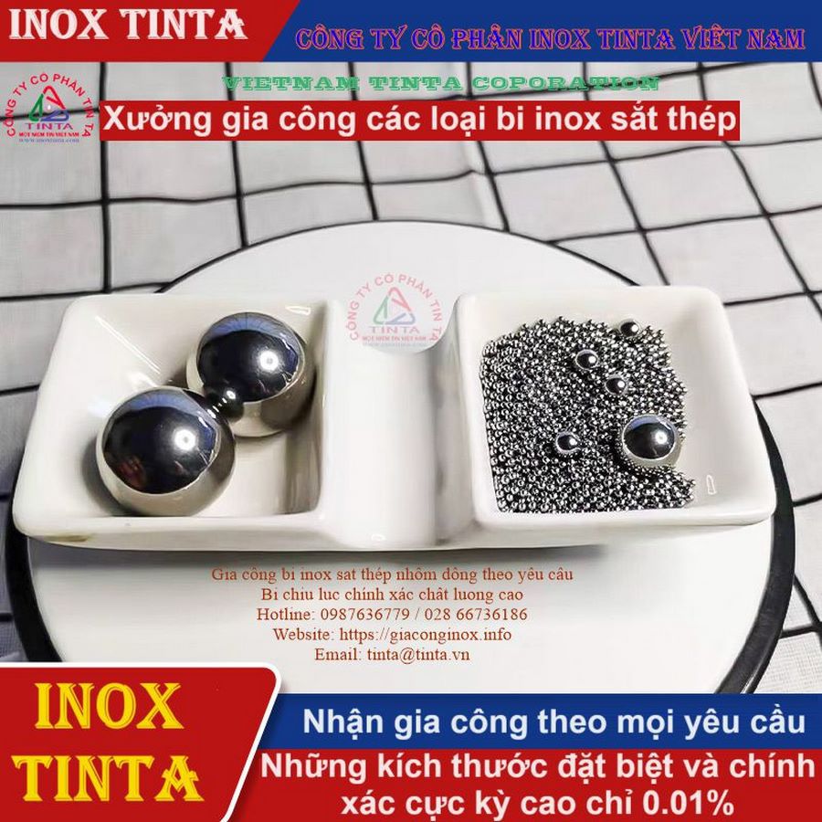Tìm kiếm bi inox 316, 304, 201 chịu lực cao, bền bỉ, chính xác. Giá bán hợp lý cho mọi dự án công nghiệp.