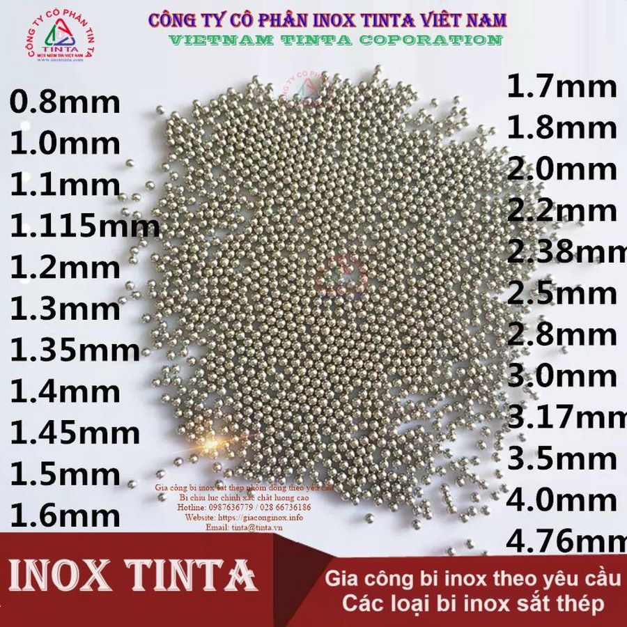 Đừng chần chừ nữa, hãy đến với Xưởng gia công Inox TinTa ngay hôm nay và mang về nhà những niềm vui nho nhỏ mang tên viên bi  inox 316L 3.5mm nhé