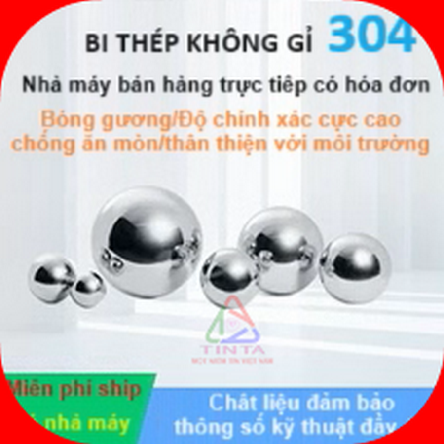 Bi inox 316L 9mm thép không gỉ chịu lực cực cao HRC 60 62 65