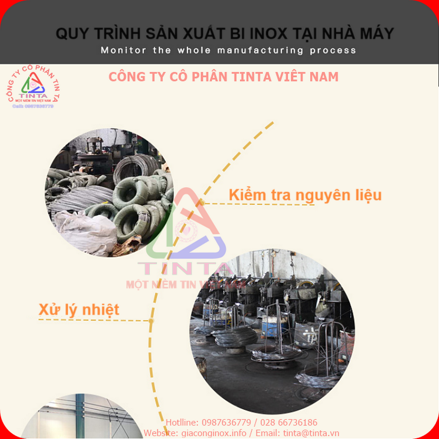 Báo giá bán bi thép không gỉ các loại viên bi sắt đồng - Xưởng gia công inox TinTa – Chất lượng làm nên uy tín!