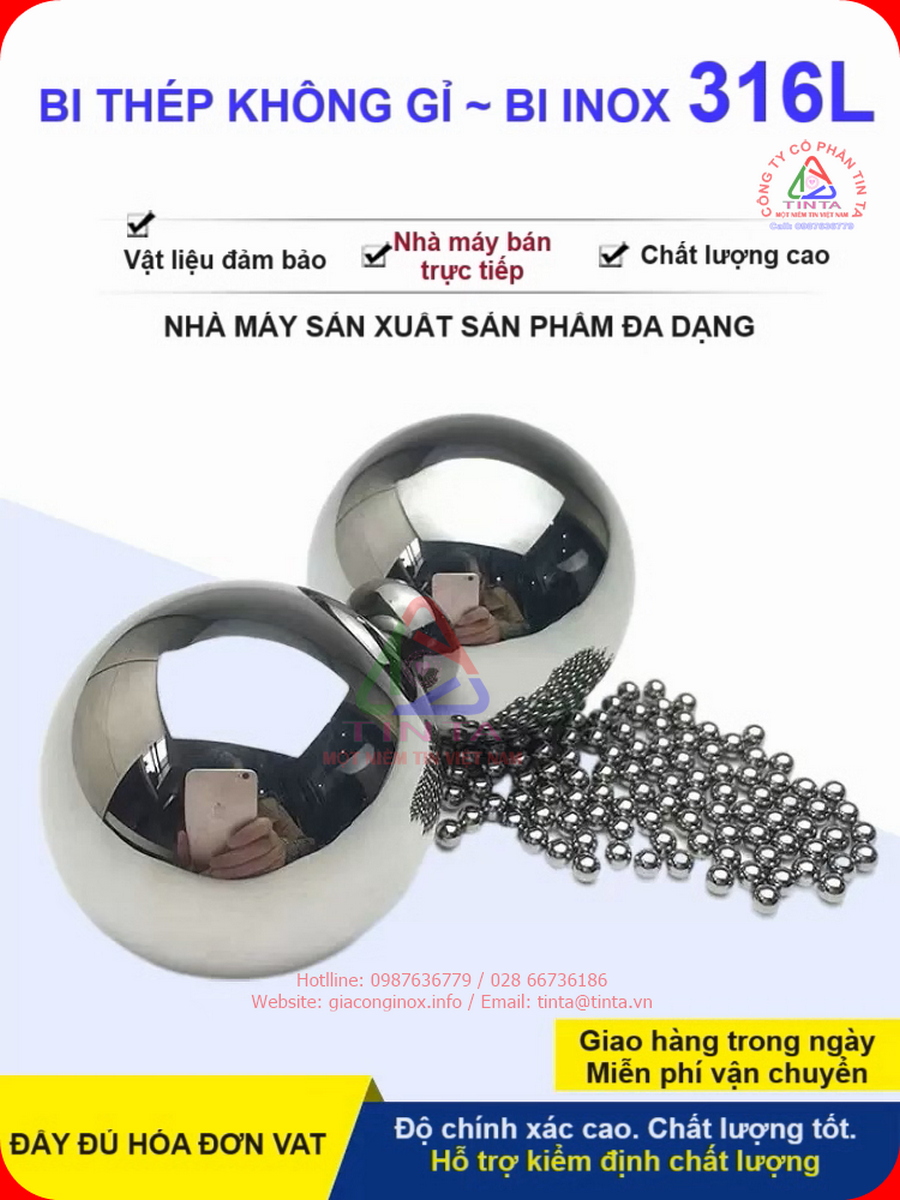 mẫu bi inox 304 tiếp tục khẳng định vị thế của mình trong ngành công nghiệp