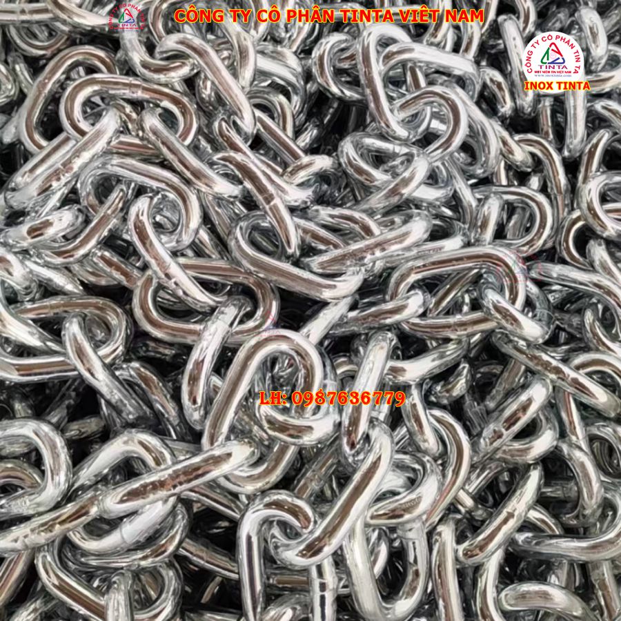 Dây xích inox gia công tùy chỉnh, kích thước từ 1 mm đến 60 mm. Sự lựa chọn tối ưu cho độ bền và chất lượng vượt trội.