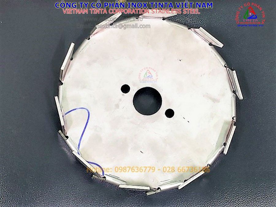 Bánh răng bồn khuấy trộn. Gia công các mẫu bánh răng cưa, dạng lưỡi cưa lưỡi cắt inox 304 201 316