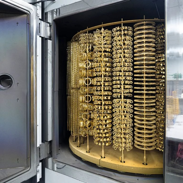 Mạ vàng inox bằng công nghệ PVD