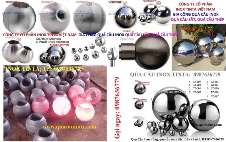 Báo giá quả cầu inox vàng theo từng quy trình mạ