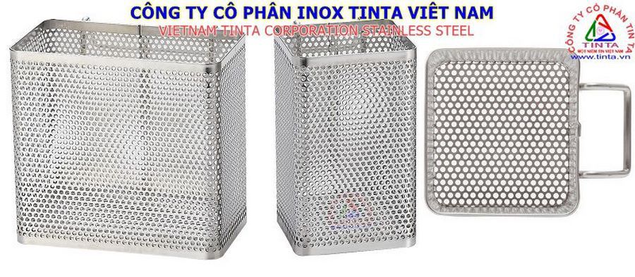 Rổ inox 304 giá rẻ, rổ inox 316 201. Sử dụng trong môi trường hải sản các nhà máy chế bến hóa chất chế biến thực phẩm với rổ inox 316 304 201 sắt thép mạ kẽm gia công theo mọi yêu cầu.