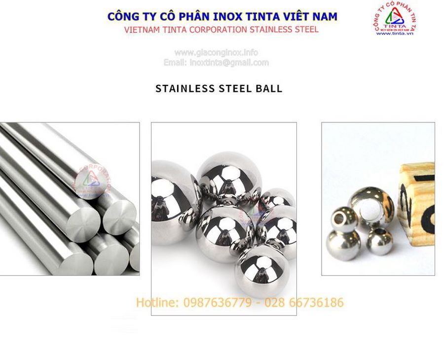 High quality stainless steel balls are processed by TINTA from 100% new stainless steel billets without using scrap stainless steel.