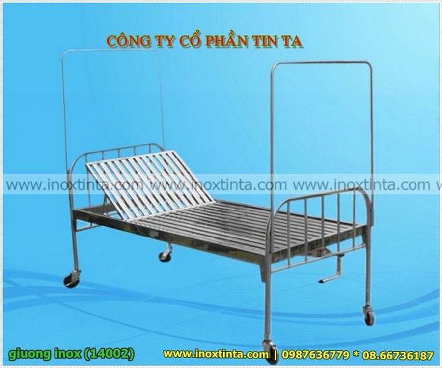 Báo giá bán giường inox có bánh xe, giường inox y tế và giường bệnh nhân inox 201 304