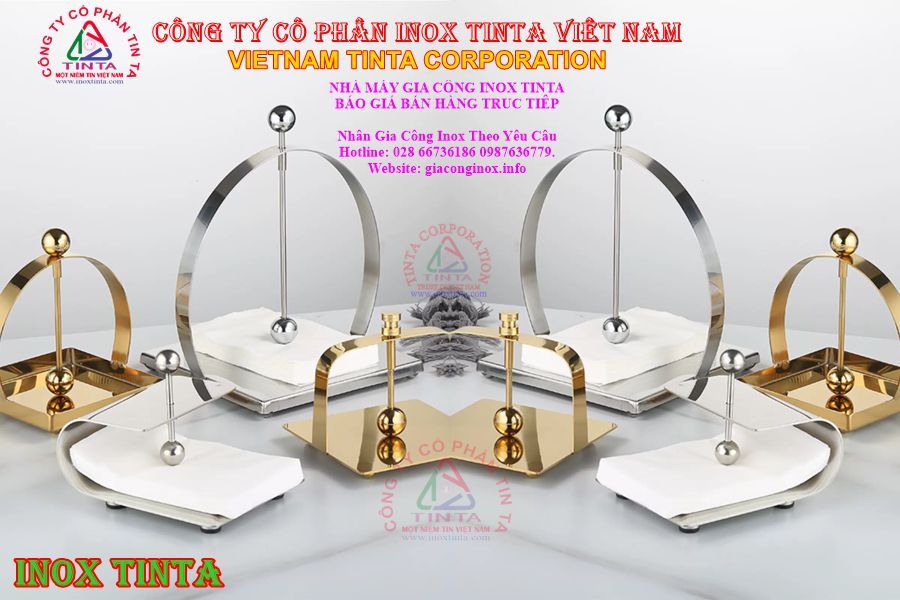 Xưởng gia công inox Tinta chuyên xi mạ inox màu vàng, đánh bóng inox chất lượng cao tại Quận 5, Quận 9. Liên hệ ngay, giá chỉ từ 333,333 VND.