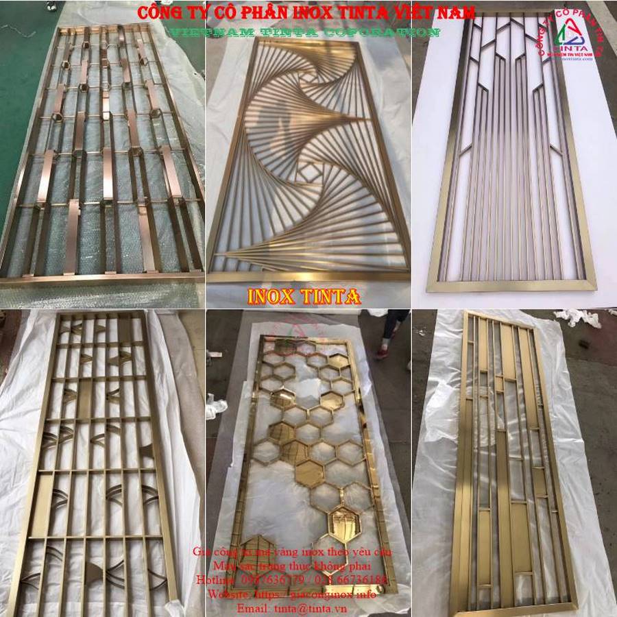 Các sản phẩm inox của TinTa không chỉ đẹp mà còn đáp ứng được mọi nhu cầu của khách hàng về gia công nội thất inox xi mạ vàng