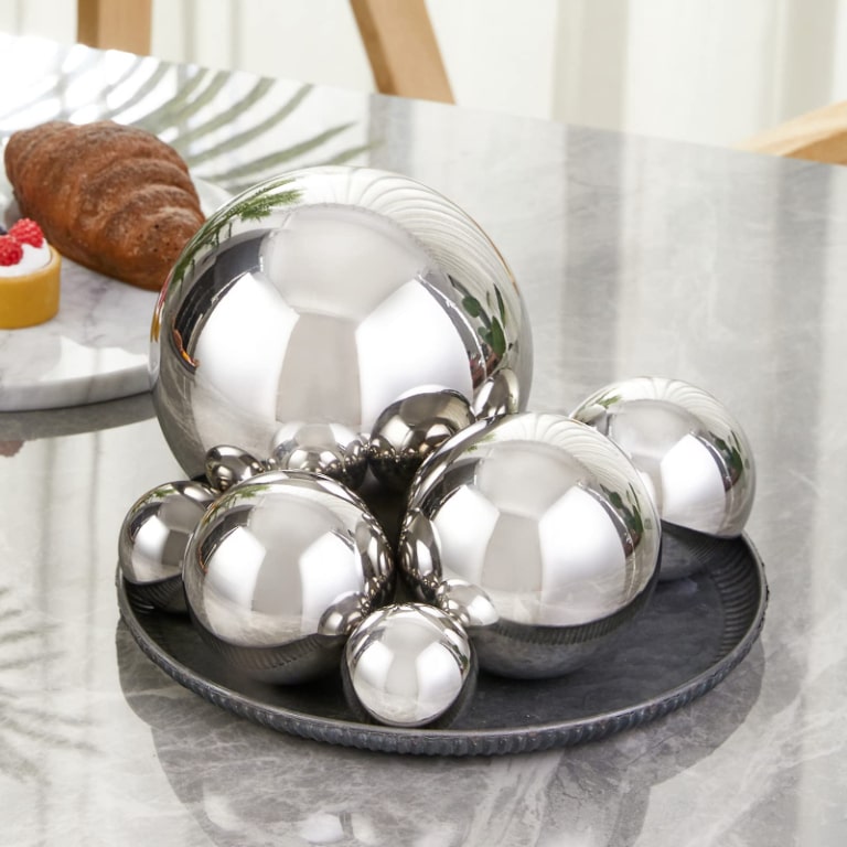 Quả cầu inox trang trí