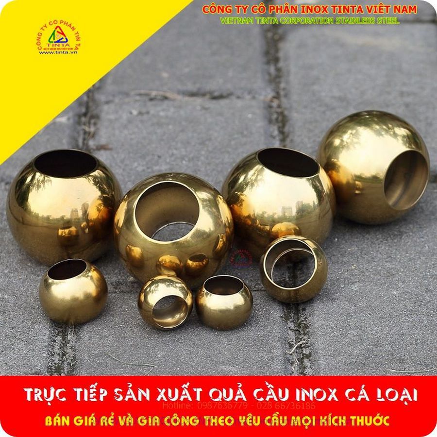 Giá quả cầu inox trang trí, Giá quả cầu inox trang trí được sử dụng nhiều trong trang trí hành lang hay cầu thang