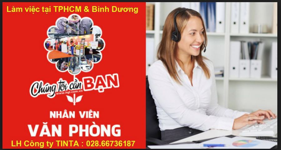 Employment for recruiting NVVP graduates 12/12 working in Binh Duong to work in Song Than Industrial Zone 1.  Recruitment of office workers for office hours. Full regime under labor law