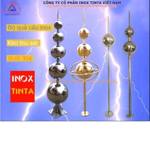 quả cầu inox trụ chóng sét cam kết giá tốt nhất thị trường