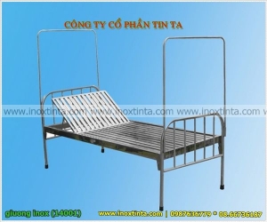 Giường y tế 1 đầu nâng mua bán giường đơn inox giá rẻ thpcm