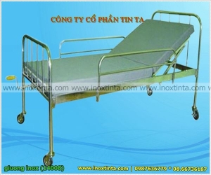 Cửa hàng báo giá bán giường inox có bánh xe bệnh viện