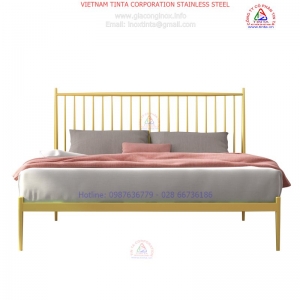 Xưởng sản xuất báo giá bán các loại giường inox vàng cao cấp