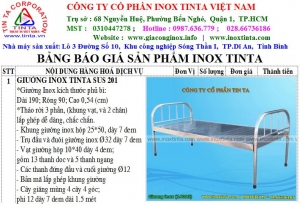 Xưởng bán các loại giường inox y tế giá rẻ ở tại tphcm bd uy tín