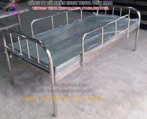 Các kích thước giường inox y tế dùng trong bệnh viện 1 người