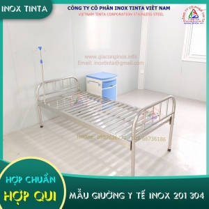 Báo giiá bán rẻ giường y tế inox 1 m 2 bảo hành chính inox TinTa