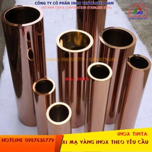 xi inox mạ màu inox vàng theo yêu cầu Đánh bóng inox gương tại TP.HCM