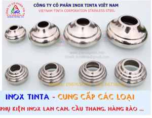Chụp inox phụ kiện lan can cầu thang trang trí nội ngoại thất