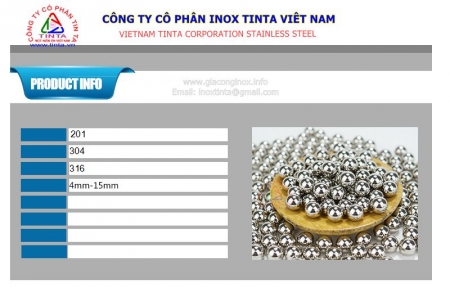 Báo giá bán của bi inox 316L 25 mm tại nhà máy Inox TinTa