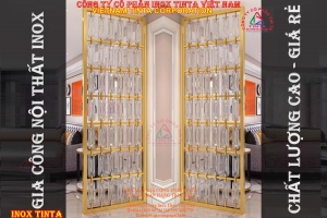 Nâng tầm đẳng cấp với gia công nội thất inox xi và mạ vàng PVD