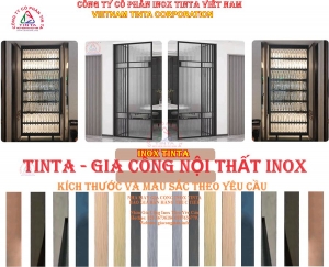 Nhà máy sx gia công đồ nội thất inox khách sạn 5 sao và biệt thự