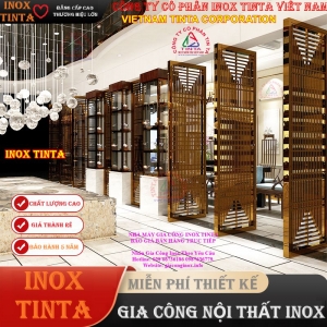 Gia công nội thất inox biệt thự báo giá và thi công trọn gói rẻ